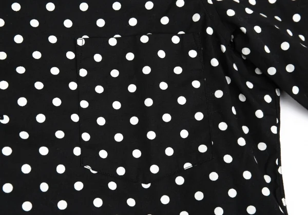 グッドデザインショップ コムデギャルソンGOOD DESIGN SHOP COMME des GARCONS ドット丸襟コットンシャツ 黒XS K-83643_004