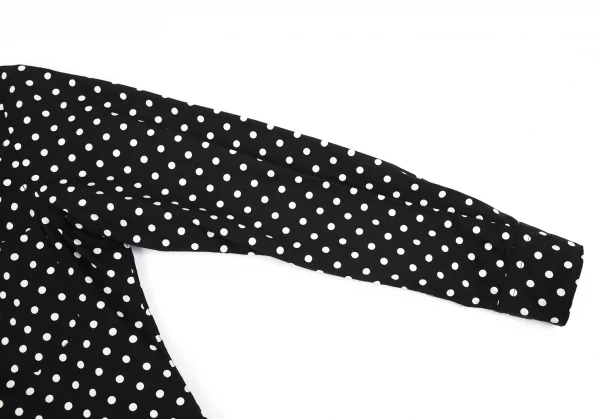 グッドデザインショップ コムデギャルソンGOOD DESIGN SHOP COMME des GARCONS ドット丸襟コットンシャツ 黒XS K-83643_006