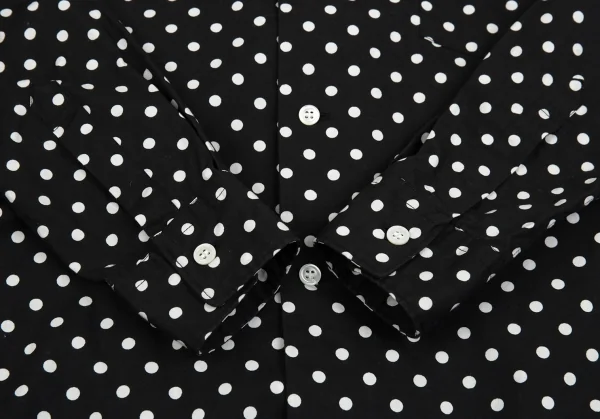 グッドデザインショップ コムデギャルソンGOOD DESIGN SHOP COMME des GARCONS ドット丸襟コットンシャツ 黒XS K-83643_007
