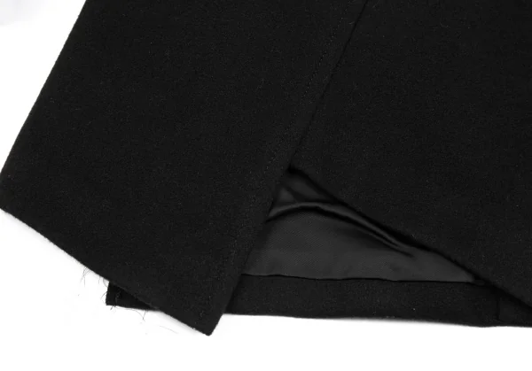 コムデギャルソン オムプリュスCOMME des GARCONS HOMME PLUS カシミヤ混ねじれウールピーコート 黒M K-83645_013