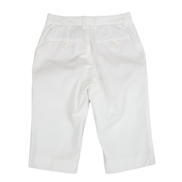 ジャンポールゴルチエ フォー セットプルミエJean Paul GAULTIER FOR SEPT PREMIERES コットンハーフパンツ 白36 K-83824_007
