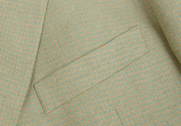 エルメネジルドゼニアErmenegildo Zegna リネンシルクパピートゥースジャケット 緑ベージュ52 K-83853_004