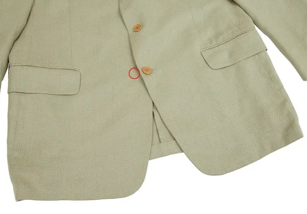 エルメネジルドゼニアErmenegildo Zegna リネンシルクパピートゥースジャケット 緑ベージュ52 K-83853_007