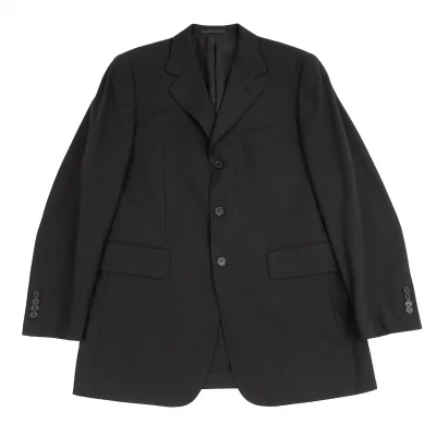 リキエルオムRYKIEL HOMME ウール3Bテーラードジャケット 黒