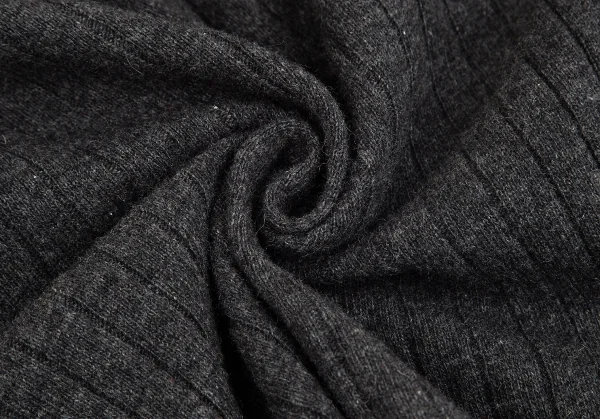 ドルチェ&ガッバーナDOLCE&GABBANA ショート丈Vネックリブニットセーター グレー40 K-83863_010