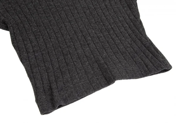 ドルチェ&ガッバーナDOLCE&GABBANA ショート丈Vネックリブニットセーター グレー40 K-83863_007