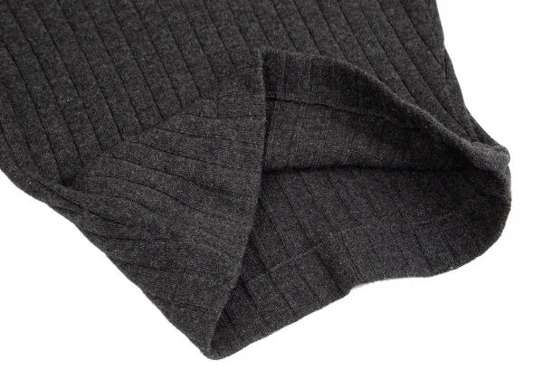 ドルチェ&ガッバーナDOLCE&GABBANA ショート丈Vネックリブニットセーター グレー40 K-83863_008