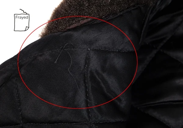 ドルチェ&ガッバーナDOLCE&GABBANA 袖ニット切替ボア襟ショート丈ブルゾン 黒グレー42 K-83866_011