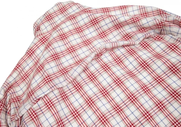 カールヘルムKarl Helmut コットンオーバーチェックジップアップブルゾン オフ赤他M位 K-83930_015