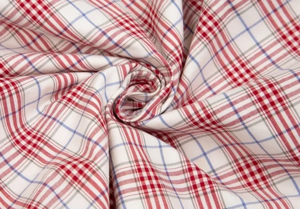 カールヘルムKarl Helmut コットンオーバーチェックジップアップブルゾン オフ赤他M位 K-83930_017