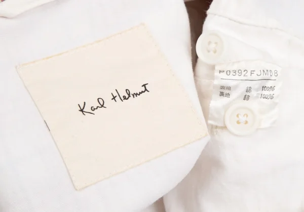 カールヘルムKarl Helmut コットンオーバーチェックジップアップブルゾン オフ赤他M位 K-83930_018