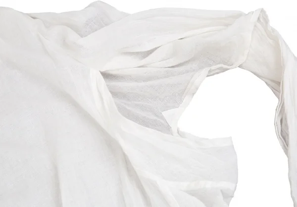 ワイズY's ショール切り替えガーゼデザイントップス 白2 K-83938_009