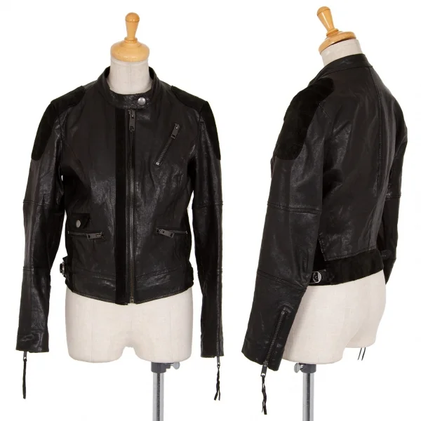 リーバイスLevi's スウェード切替ナッパレザーライダース 黒S K-83948_001