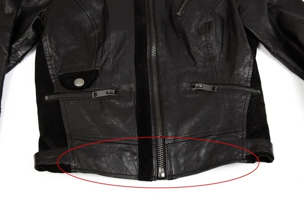 リーバイスLevi's スウェード切替ナッパレザーライダース 黒S K-83948_010