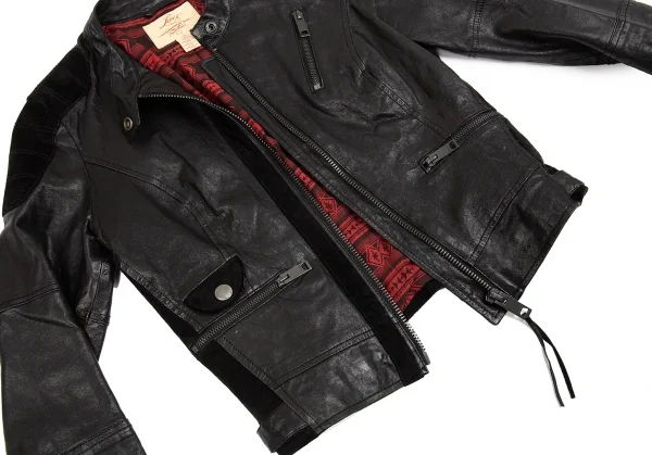 リーバイスLevi's スウェード切替ナッパレザーライダース 黒S K-83948_013
