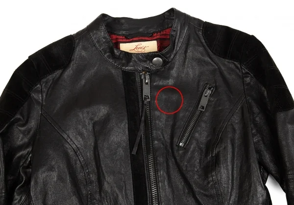 リーバイスLevi's スウェード切替ナッパレザーライダース 黒S K-83948_003