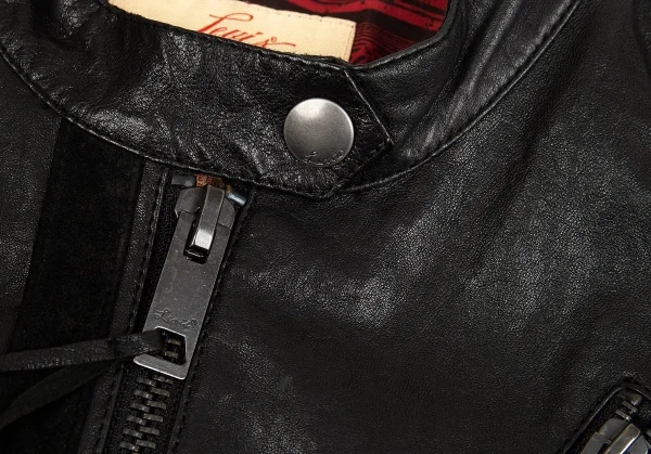 リーバイスLevi's スウェード切替ナッパレザーライダース 黒S K-83948_005