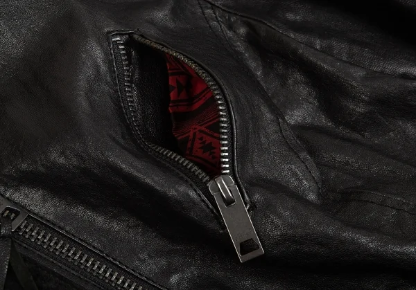 リーバイスLevi's スウェード切替ナッパレザーライダース 黒S K-83948_006