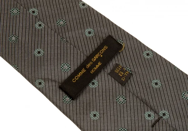 コムデギャルソン オムCOMME des GARCONS HOMME シルク小紋柄ドビー織りネクタイ グレー K-83961_011