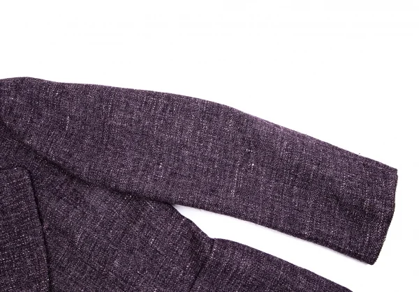 レキップ ヨシエイナバL'EQUIPE YOSHIE INABA カナパ混ツィード1Bジャケット 紫38 K-83977_005