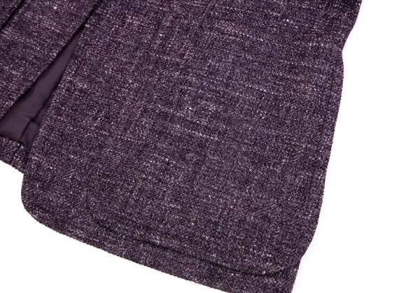 レキップ ヨシエイナバL'EQUIPE YOSHIE INABA カナパ混ツィード1Bジャケット 紫38 K-83977_009