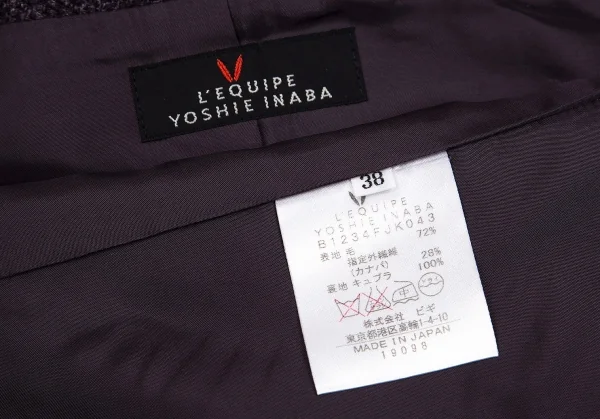 L'EQUIPE YOSHIE INABA Wool Canapa Jacket & Skirt K-83979_011