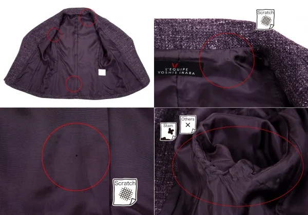 L'EQUIPE YOSHIE INABA Wool Canapa Jacket & Skirt K-83979_009