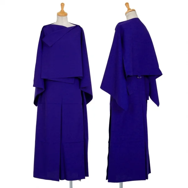 132 5. イッセイミヤケ 132 5. ISSEY MIYAKE ベルテッドスクエアワイドパンツ 青3 K-84015_014