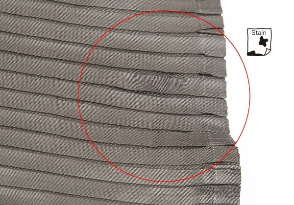 イッセイミヤケISSEY MIYAKE チェックストライププリーツダブルコート 黒ベージュ他2 K-84039_008