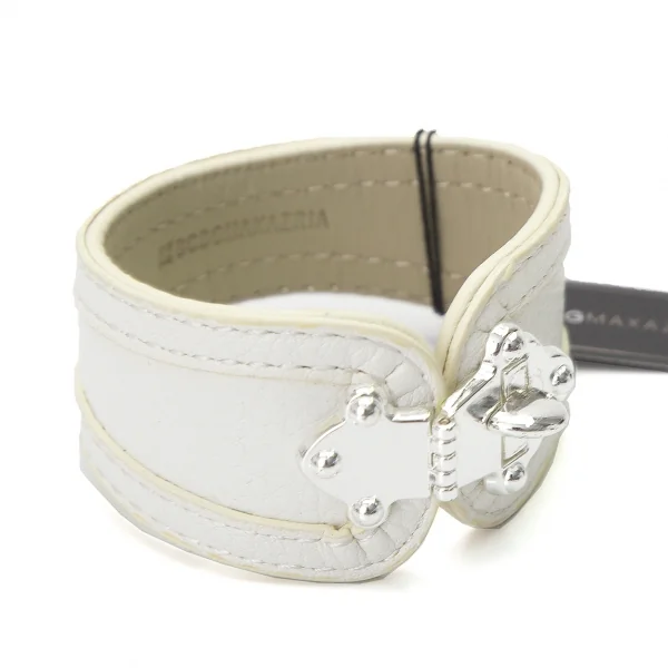ビーシービージーマックスアズリアBCBGMAXAZRIA レザーバングル 白 K-84105_001
