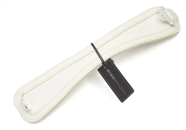 ビーシービージーマックスアズリアBCBGMAXAZRIA レザーバングル 白 K-84105_007