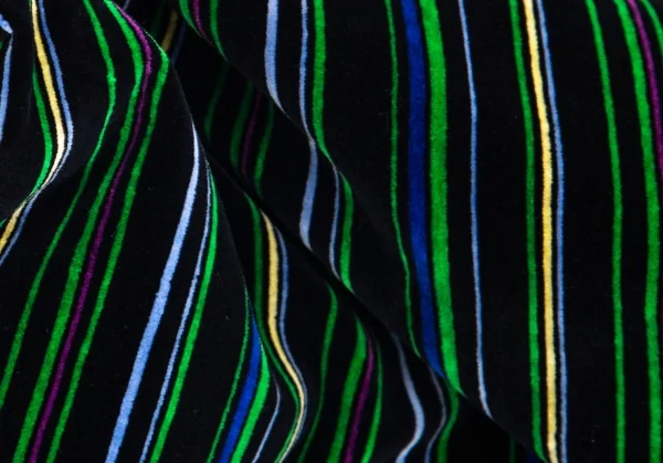 ヨウジヤマモト プールオムYohji Yamamoto POUR HOMMEベロアマルチストライプテーパードパンツ 緑黒他M K-84113_016