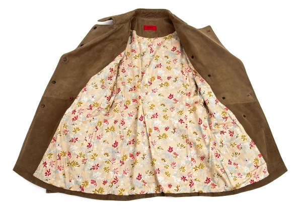 ヒューゴボスHUGO BOSS レザージャケット 茶S K-84151_012