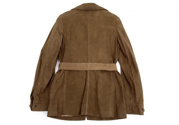 ヒューゴボスHUGO BOSS レザージャケット 茶S K-84151_014