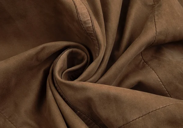 ヒューゴボスHUGO BOSS レザージャケット 茶S K-84151_015