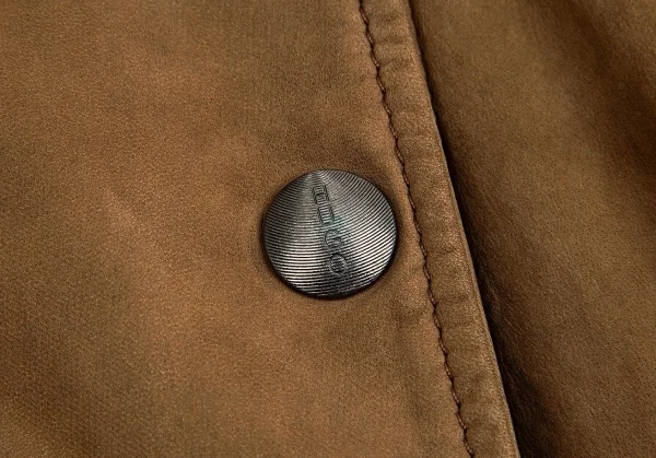 ヒューゴボスHUGO BOSS レザージャケット 茶S K-84151_005