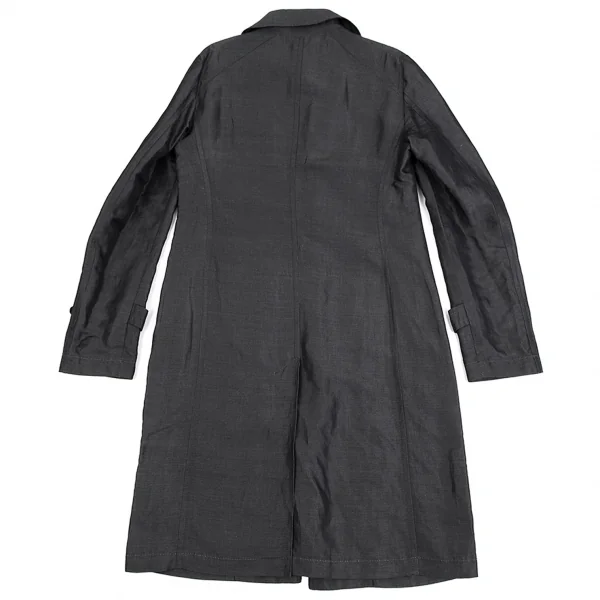 コスチュームナショナルCoSTUMENATIONAL レーヨンリネンフライフロントコート グレーS位 K-84153_010