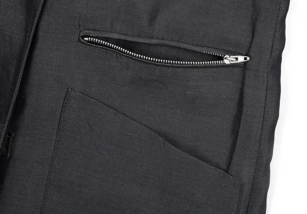 コスチュームナショナルCoSTUMENATIONAL レーヨンリネンフライフロントコート グレーS位 K-84153_007