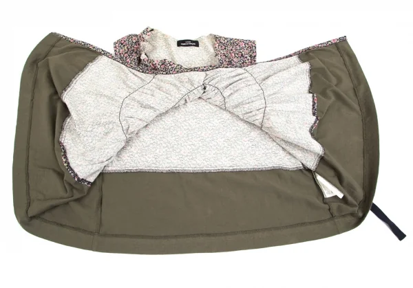 トリコ コムデギャルソンtricot COMME des GARCONS リバティ柄デザインノースリーブ カーキ他M位 K-84183_010