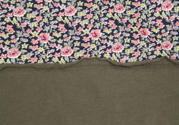 トリコ コムデギャルソンtricot COMME des GARCONS リバティ柄デザインノースリーブ カーキ他M位 K-84183_012