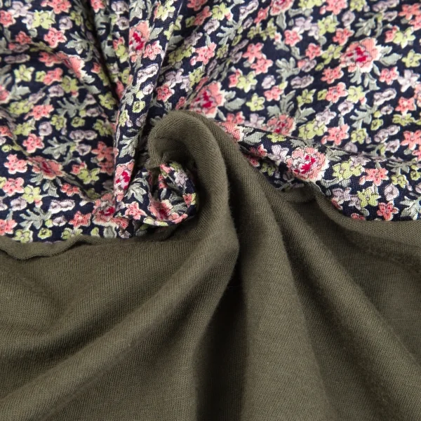 トリコ コムデギャルソンtricot COMME des GARCONS リバティ柄デザインノースリーブ カーキ他M位 K-84183_013