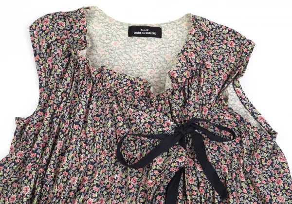 トリコ コムデギャルソンtricot COMME des GARCONS リバティ柄デザインノースリーブ カーキ他M位 K-84183_003