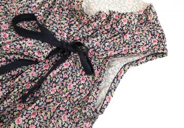 トリコ コムデギャルソンtricot COMME des GARCONS リバティ柄デザインノースリーブ カーキ他M位 K-84183_006