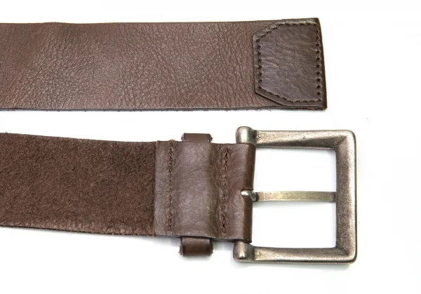 ジジリgigli レザーワイドベルト 茶 K-84312_007