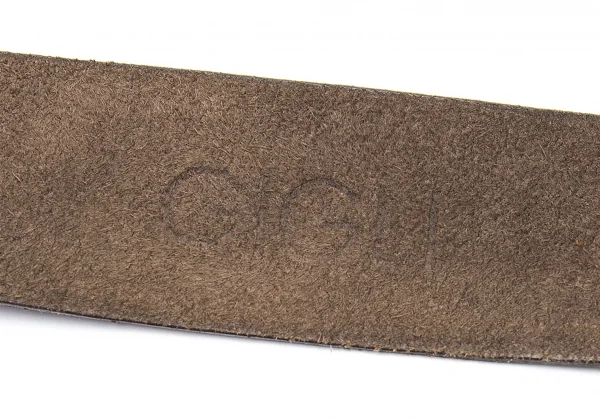 ジジリgigli レザーワイドベルト 茶 K-84312_008