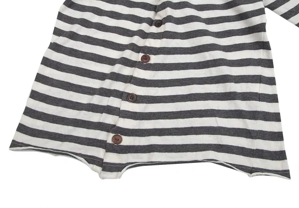 ワイズY's ボーダーストールカラートップス オフグレー2 K-84355_014