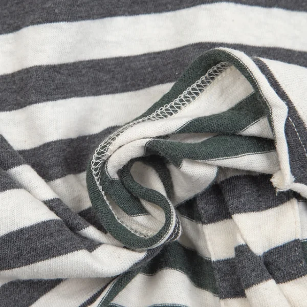 ワイズY's ボーダーストールカラートップス オフグレー2 K-84355_018