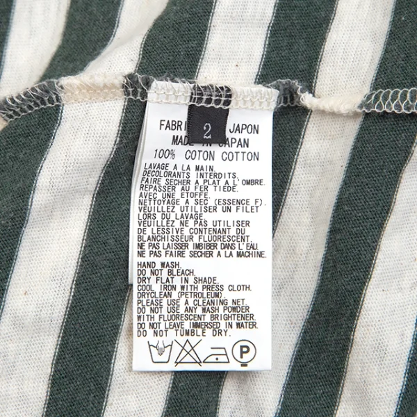 ワイズY's ボーダーストールカラートップス オフグレー2 K-84355_019