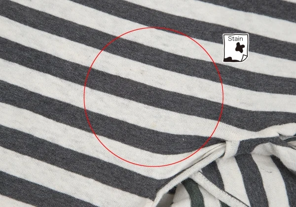 ワイズY's ボーダーストールカラートップス オフグレー2 K-84355_007