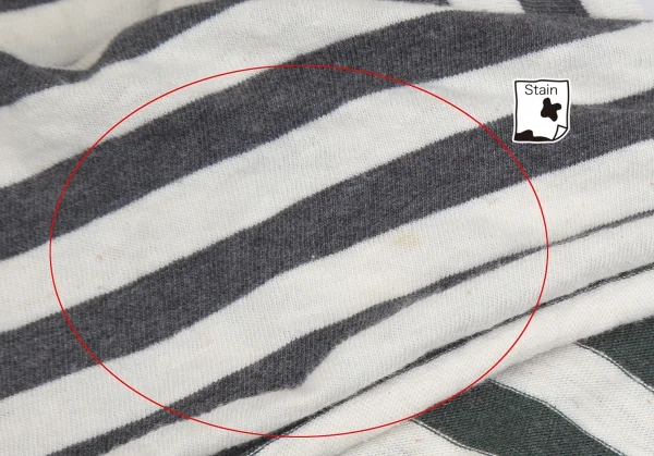 ワイズY's ボーダーストールカラートップス オフグレー2 K-84355_009